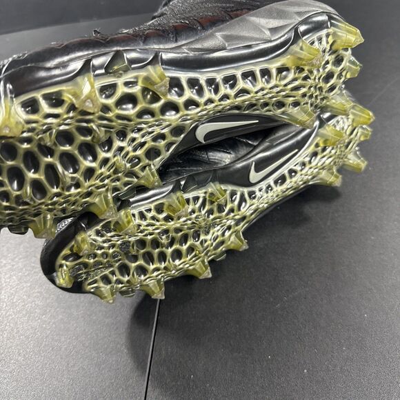 Nike Sz 11 Mens Alpha Menace Pro Mid FNL Football Cleats Black Silver 880410-010 - Picture 8 of 8